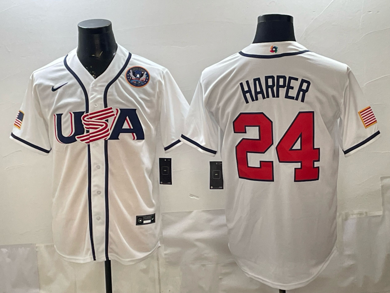 Men 2026 World cup white MLB Nike jersey 0027